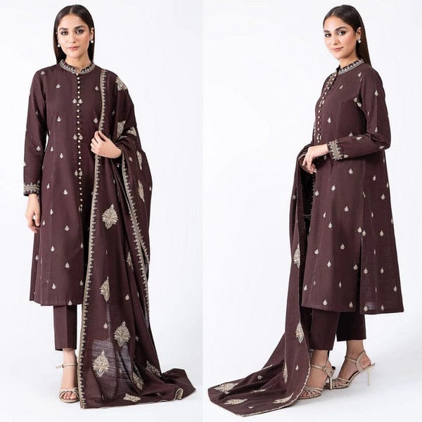 Asling 3PC Embroided Lawn