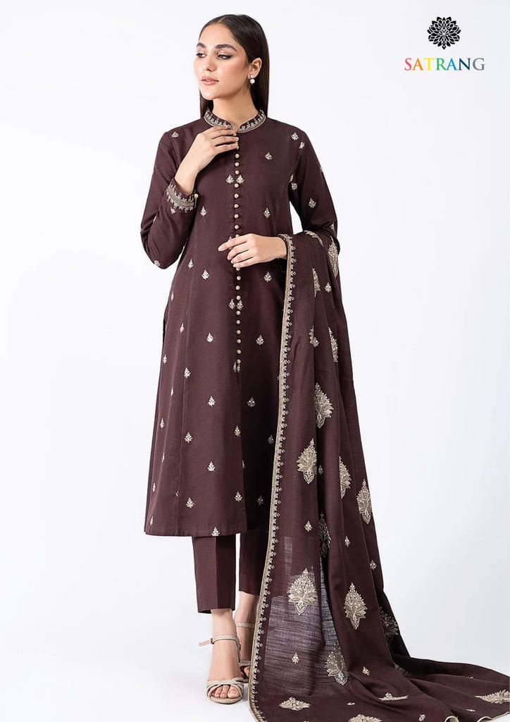 Asling 3PC Embroided Lawn